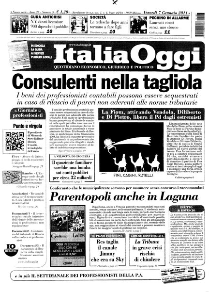 Italia oggi : quotidiano di economia finanza e politica